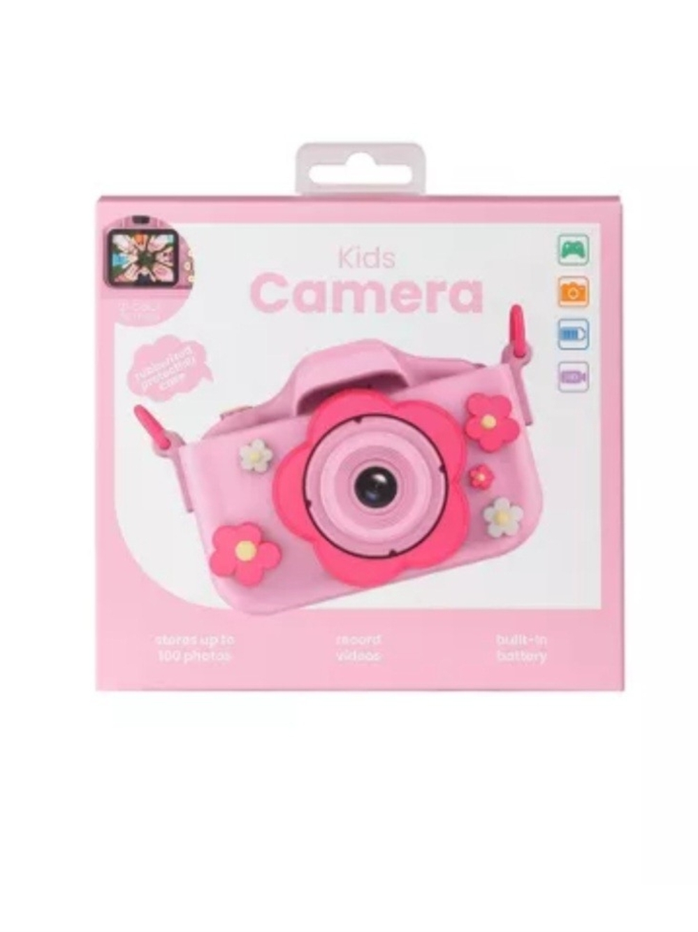 Vivitar Kids Pink Flower Digital Camera - Compact Toy Camera